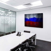 Flagge Russland Leinwandbild AK Art Bilder Mehrfarbig Kunstdruck Wandbild XXL