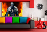 Dark Souls Warrior Steel Fire Armor Leinwandbild AK Art Bilder Wanddeko Wandbil