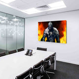 Dark Souls Warrior Steel Fire Armor Leinwandbild AK Art Bilder Wanddeko Wandbil