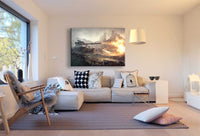 Panzer Schlacht Game Leinwandbild / AK Art Bilder / Leinwand Bild + Mehrfarb...