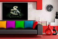Hitman Schlange Pistole Schwarz Leinwandbild / Ak Art Bilder / Leinwand Bild...