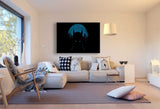 Batman Schwarz Maske Leinwandbild / LaraArt Bilder / Leinwand Bild + Mehrfarb...