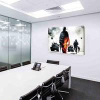 Battlefield Staub Krieg Game Leinwandbild / AK Art Bilder / Leinwand Bild TOPXXL