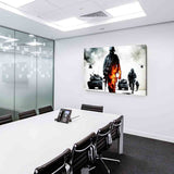 Battlefield Staub Krieg Game Leinwandbild / AK Art Bilder / Leinwand Bild TOPXXL