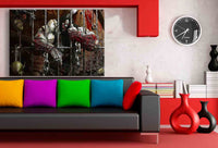 World of Warcraft Leinwandbild / Ak Art Bilder / SchwarzWeiß + Kunstdruck XXL