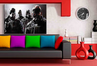 Militär Game Leinwandbild LaraArt Bilder Mehrfarbig Wandbild