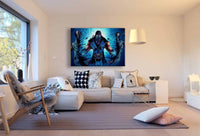 Mortal Kombat Sub Zero Ninja Leinwandbild AK Art Bilder Mehrfarbig Wandbild TOP