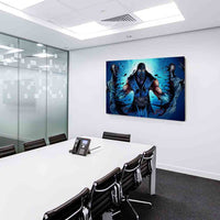 Mortal Kombat Sub Zero Ninja Leinwandbild AK Art Bilder Mehrfarbig Wandbild TOP