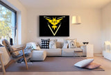 Pokemon GO Team Gelb Zapdos Leinwandbild AK ART Wanddeko Wandbild