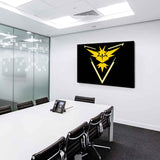 Pokemon GO Team Gelb Zapdos Leinwandbild AK ART Wanddeko Wandbild