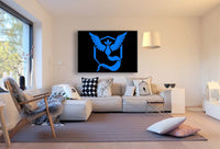 Pokemon GO Team Blau Arktos Leinwandbild AK ART Wanddeko Wandbild Kunstdruck TOP