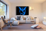 Pokemon GO Team Blau Arktos Leinwandbild AK ART Wanddeko Wandbild Kunstdruck TOP