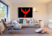 Pokemon Go Team Rot Lavados Leinwandbild AK ART Wanddeko Wandbild FANART