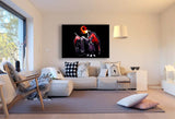 Pokemon GO Glurak Leinwandbild AK ART Bilder Wanddeko Wandbild Kunstdruck TOPXXL