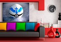 Pokemon GO Pokeball White Leinwandbild AK Art Studio Wanddeko Wandbild Geschenk