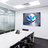 Pokemon GO Pokeball White Leinwandbild AK Art Studio Wanddeko Wandbild Geschenk