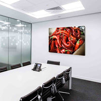 Chilli Rot Leinwandbild AK Art Bilder Mehrfarbig Kunstdruck Wandbild Wanddeko