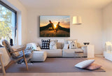 Bier Anstossen Abend Leinwandbild AK Art Bilder Mehrfarbig Kunstdruck Wandbild