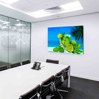 Lime & Minze Leinwandbild AK Art Bilder Mehrfarbig Wandbild Kunstdruck TOP XXL
