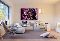 Wein Leinwandbild AK Art Bilder Mehrfarbig Wandbild Kunstdruck Mehrfarbig XXL