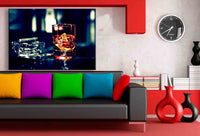 Kunstdruck Whisky & Zigarre Cigarlounge Leinwandbild LaraArt Bilder