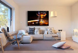 Whisky & Ziggare Leinwandbild AK ART Bilder Mehrfarbig Wandbild