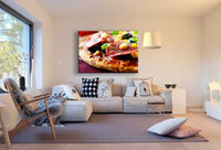 Pizza Leinwandbild AK Art Bilder Mehrfarbig Wandbild Kunstdruck Wanddeko TOP XXL
