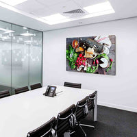 Radieschen & Käse Leinwandbild AK Art Bilder Mehrfarbig Wandbild Kunstdruck XXL