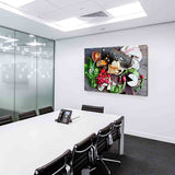 Radieschen & Käse Leinwandbild AK Art Bilder Mehrfarbig Wandbild Kunstdruck XXL