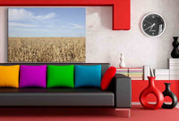 Weizen Feld Himmel Leinwandbild AK Art Bilder Mehrfarbig Kunstdruck Wandbild