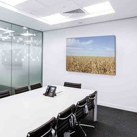Weizen Feld Himmel Leinwandbild AK Art Bilder Mehrfarbig Kunstdruck Wandbild