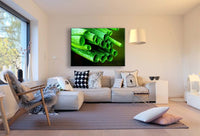Schnittlauch Leinwandbild AK ART Kunstdruck Mehrfarbig Wandbild Wanddeko TOP XXL