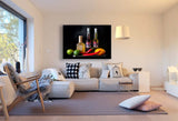 Essig & Öl Leinwandbild AK Art Bilder Mehrfarbig Kunstdruck Wandbild Wanddeko