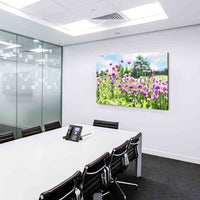 Lauch Sommer Wiese Leinwandbild AK Art Bilder Mehrfarbig Kunstdruck Wandbild