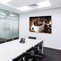 Große Bohnen Kaffee Tasse Leinwandbild AK Art BilderMehrfarbig Kunstdruck XXL