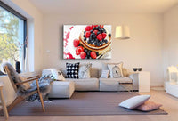 Pfannkuchen Früchte Beeren Leinwandbild AK Art Bilder Mehrfarbig Kunstdruck XXL