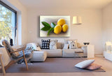 Zitrone Drei Stück Leinwandbild AK Art Bilder Mehrfarbig Kunstdruck Wandbild