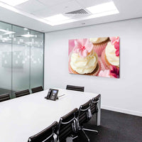 Creme Kuchen Leinwandbild AK Art Bilder Mehrfarbig Kunstdruck Wandbild TOP XXL