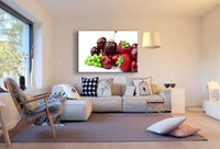 Früchte Leinwandbild AK Art Bilder Mehrfarbig Kunstdruck XXL Wandbild Wanddeko