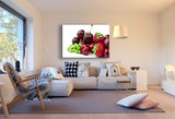 Früchte Leinwandbild AK Art Bilder Mehrfarbig Kunstdruck XXL Wandbild Wanddeko