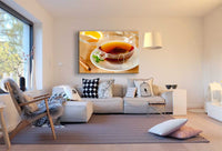 Tee Tasse Minze Leinwandbild AK Art Bilder Mehrfarbig Kunstdruck XXL Wandbild