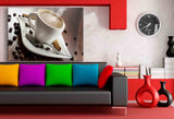 Kaffe Kaffebohnen Tasse Leinwandbild AK Art Bilder Mehrfarbig Kunstdruck XXL