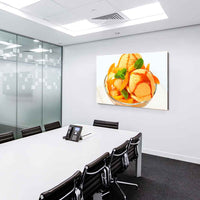 AK Art Bilder Eis Mango Minze Leinwandbild Mehrfarbig Kunstdruck XXL Wandbild
