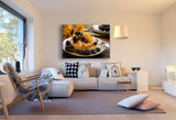 Früchte Honig Kuchen Leinwandbild AK Art Bilder Mehrfarbig Kunstdruck XXL TOP