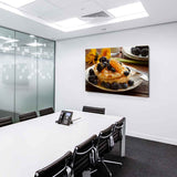 Früchte Honig Kuchen Leinwandbild AK Art Bilder Mehrfarbig Kunstdruck XXL TOP