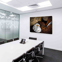 Kaffee Kaffeebohnen Tasse Leinwandbild AK Art Bilder Mehrfarbig Kunstdruck TOP XXL