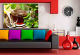 Tee Minze Leinwandbild AK Art Bilder / Mehrfarbig Kunstdruck XXL Wandbild TOP