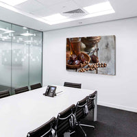 Tee Dattel Leinwandbild AK Art Bilder Mehrfarbig Kunstdruck XXL Wandbild TOP