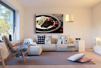 Käse Früchte Leinwandbild AK ART Kunstdruck Mehrfarbig Wandbild Wanddeko TOP XXL