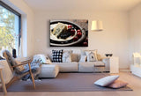 Käse Früchte Leinwandbild AK ART Kunstdruck Mehrfarbig Wandbild Wanddeko TOP XXL